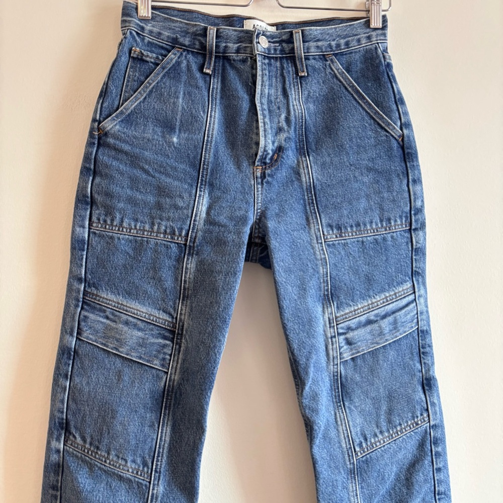 AGOLDE I US 25 (W28) Cooper Cargo Denim Jean I mid-wash blue - Picture 5 of 11